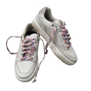 NEW P448 Mason Women's Low Top Sneaker Beige Glitterfine, size 10.5